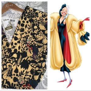 LuLaRoe Cruella de Vil Disney Leggings TC2 NWT